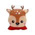 Stuffed Christmas Deer Printed Plush Cushion - Uncommongifts.in
